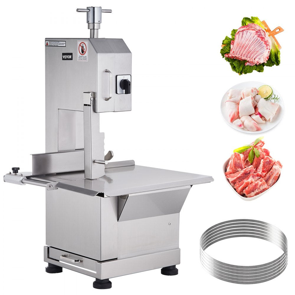 YF-400A - 2200W Stainless Steel Meat Bandsaw for Efficient Cutting