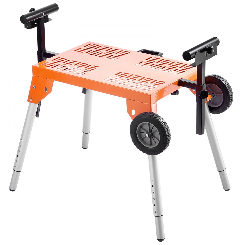26515 - Adjustable Miter Saw Stand with Wheels for Ergonomic Cutting