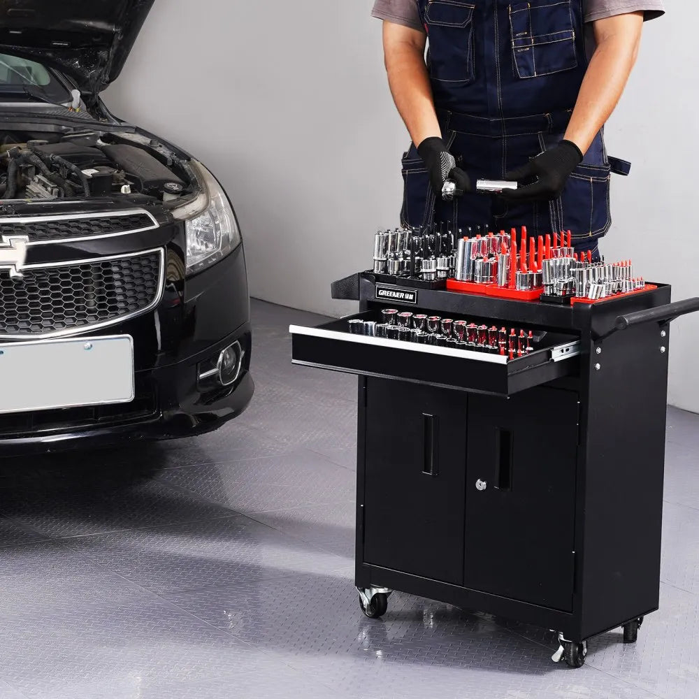 QJ7338 - High-Rod Socket Organizer for 176 Sockets in Durable ABS