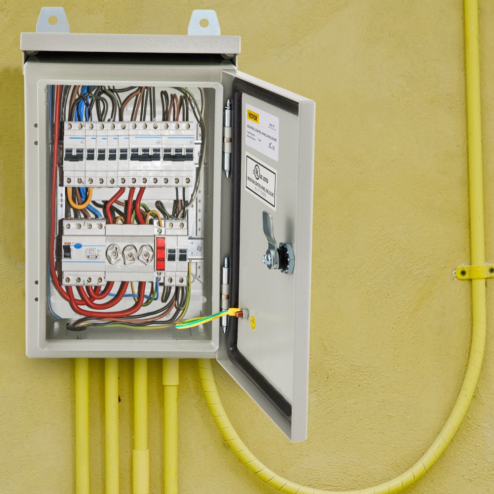 ST4320 - NEMA 4 Waterproof Electrical Enclosure, 16x12x8 Inch Steel Cabinet