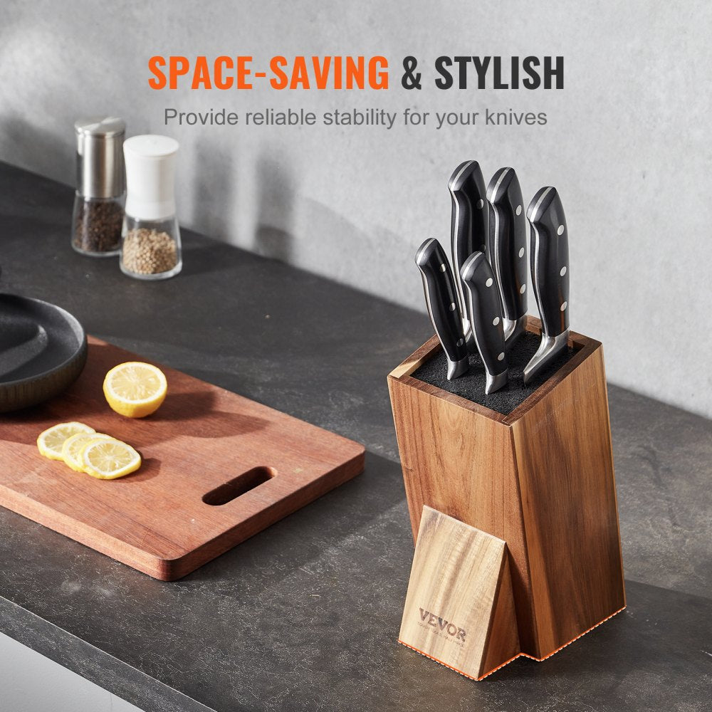 GM23010 - Acacia Wood Knife Holder for Organized Kitchen Accessory