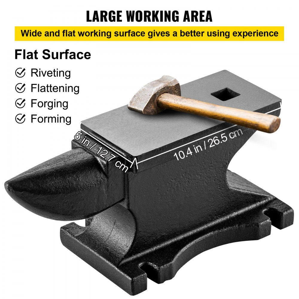 MT45 - 100 lbs Cast Iron Anvil with Single Horn Design