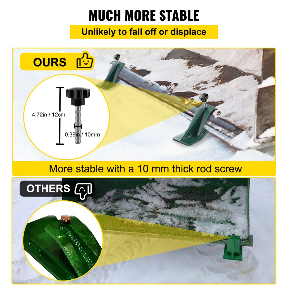 2TDV3N - Sturdy Steel Tractor Bucket Protectors with 10mm Bolt-On Installation