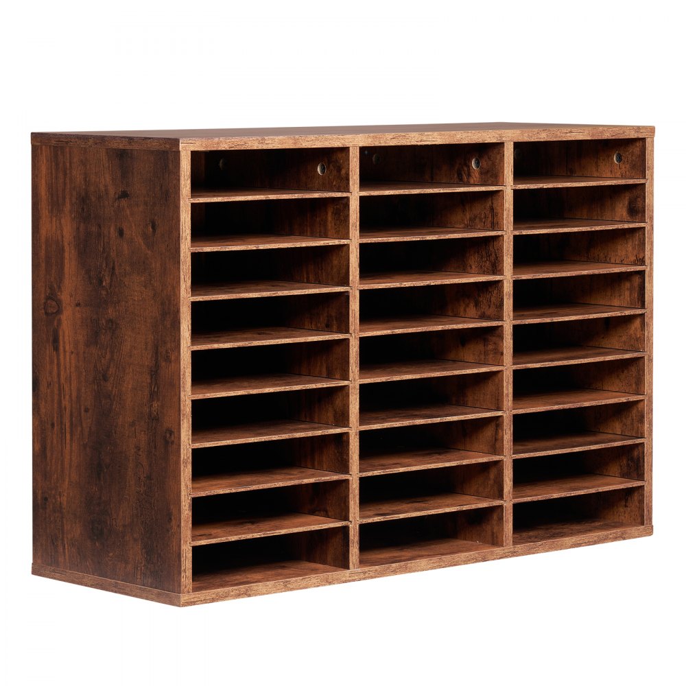 HZFC008-BN - 27-Compartment Literature Organizer with Adjustable Shelves