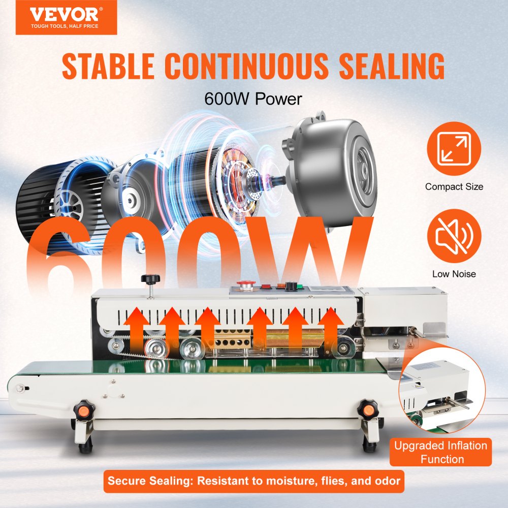 900WSA - Adjustable Continuous Band Sealer for Fast, Durable Packaging
