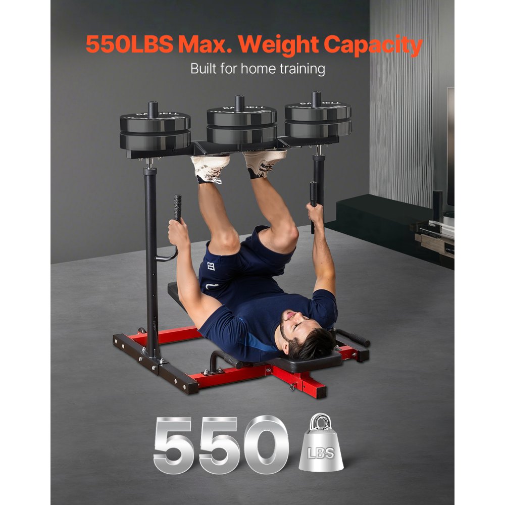 HM1907 - 550lbs Vertical Leg Press with Adjustable Features for Home Gym