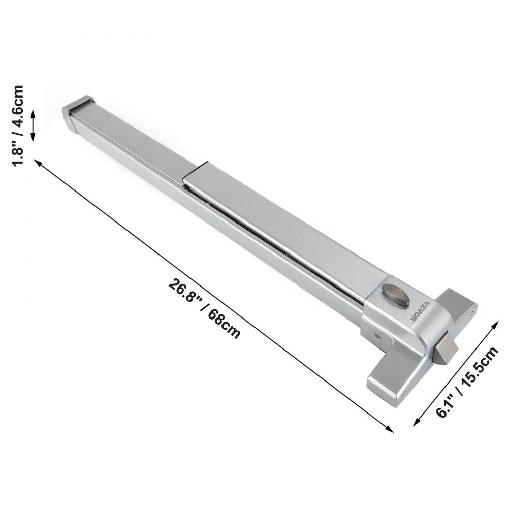 010819690467 - Iron Panic Exit Bar for Wooden/Metal Doors, Easy Install
