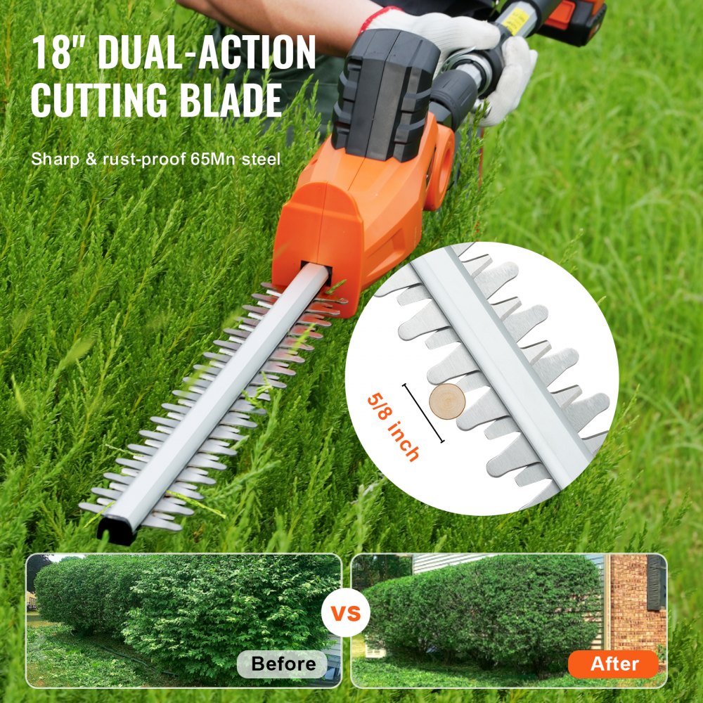 ET1611 - Lightweight 20V Cordless Hedge Trimmer with Impressive Battery Life