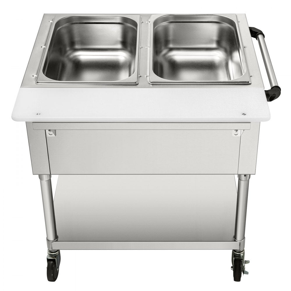 FZ-06B1 - Stainless Steel Electric Food Warmer for Two 1/1 Pans