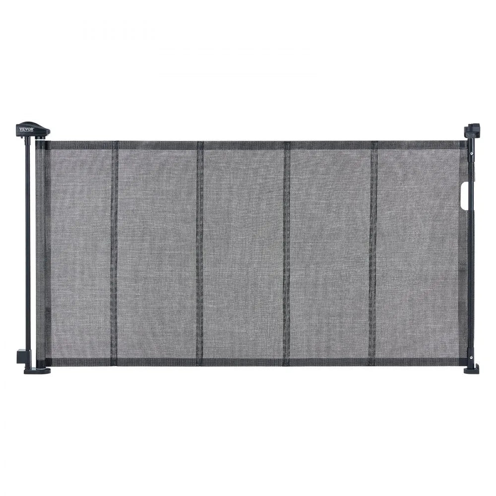 YJ-3355 - 34.2" Tall VEVOR Retractable Baby Gate, Extends 60" Wide