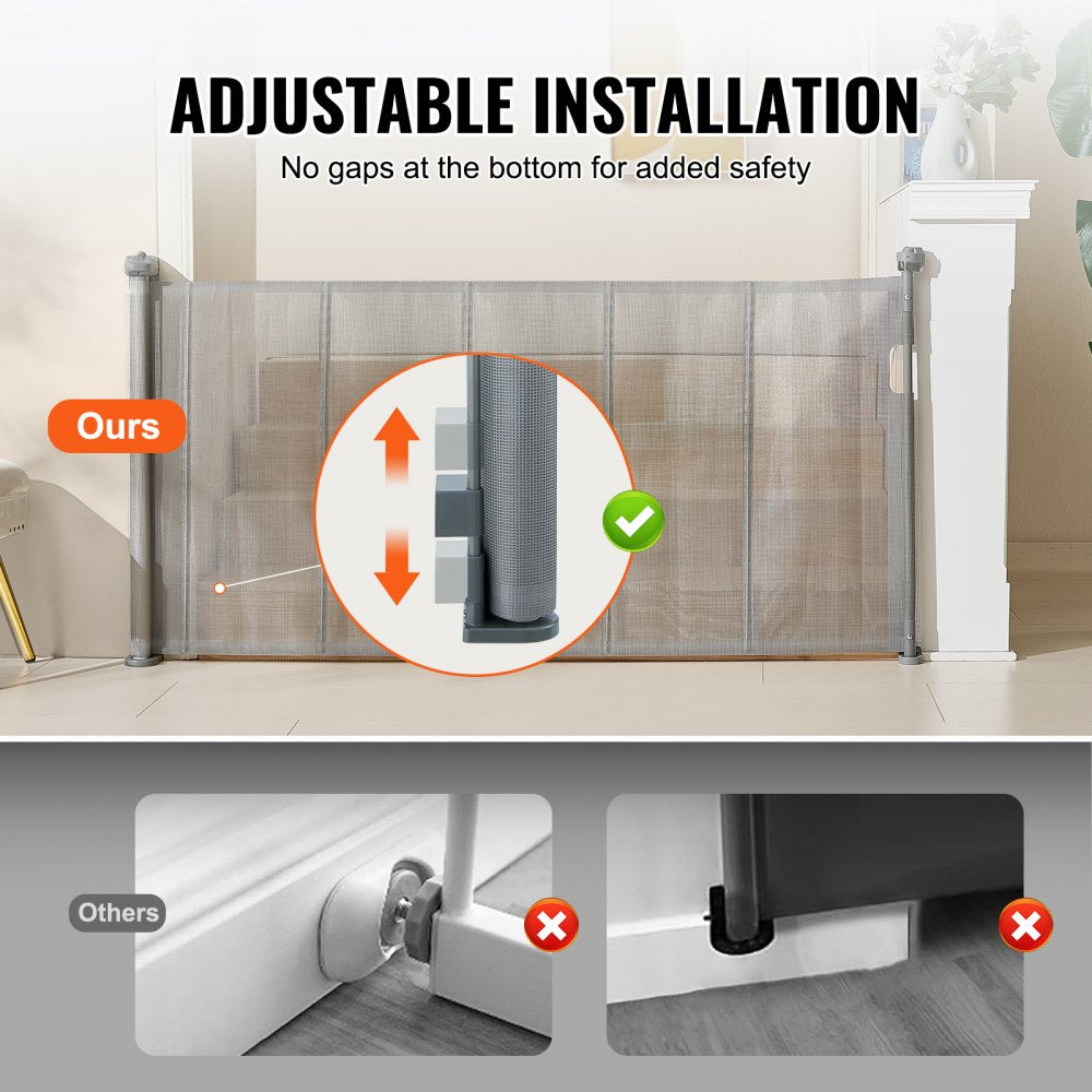 YJ-3371 - 76.8" VEVOR Retractable Baby Gate for Kids & Pets