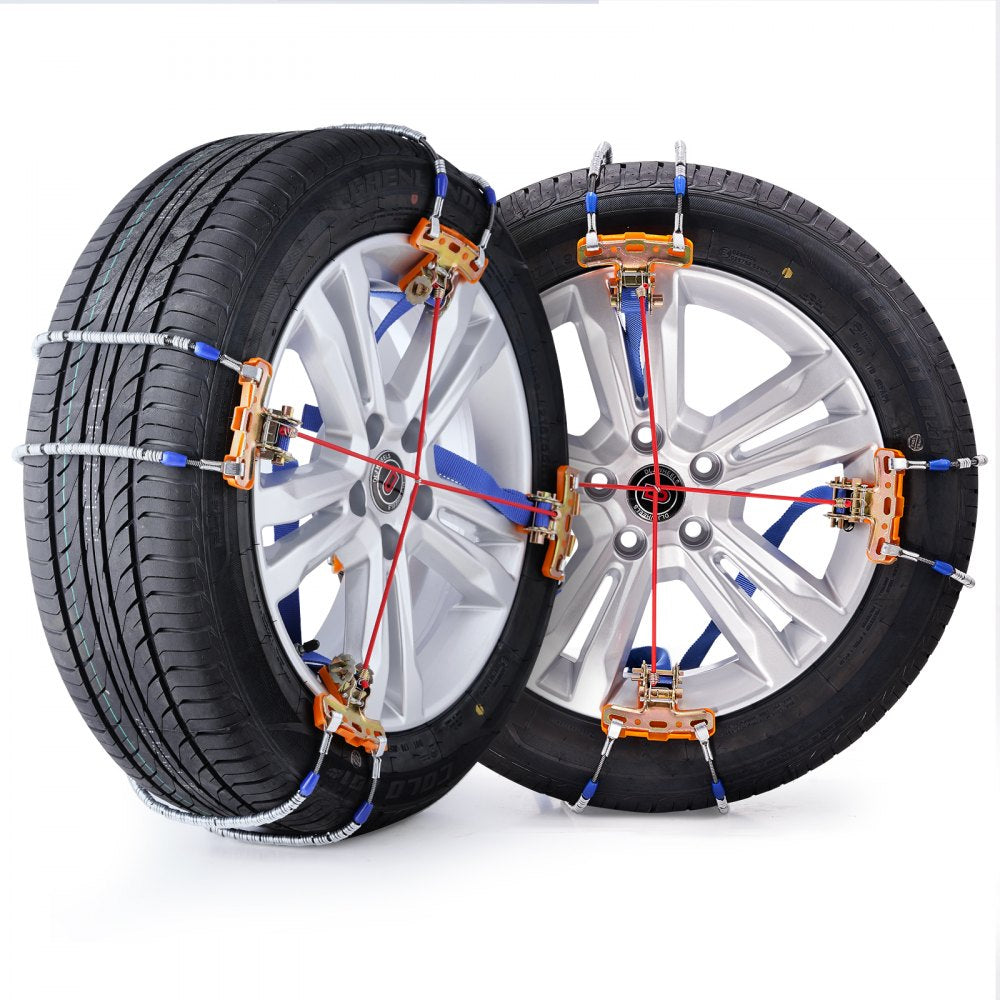 ZT-265 - Heavy-Duty Snow Chains for 9.2-11.2in Tires, Quick Install
