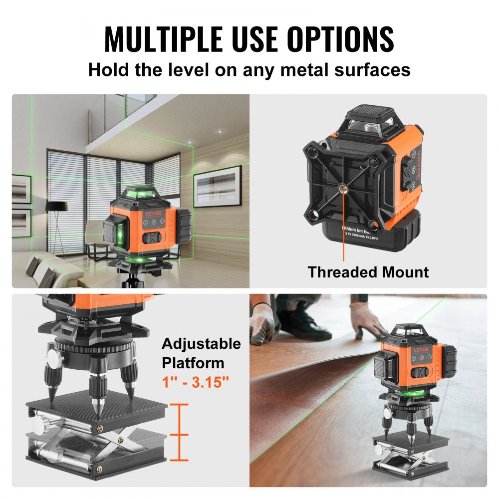 CM04 - 100ft Green Laser Level for Precision Tasks