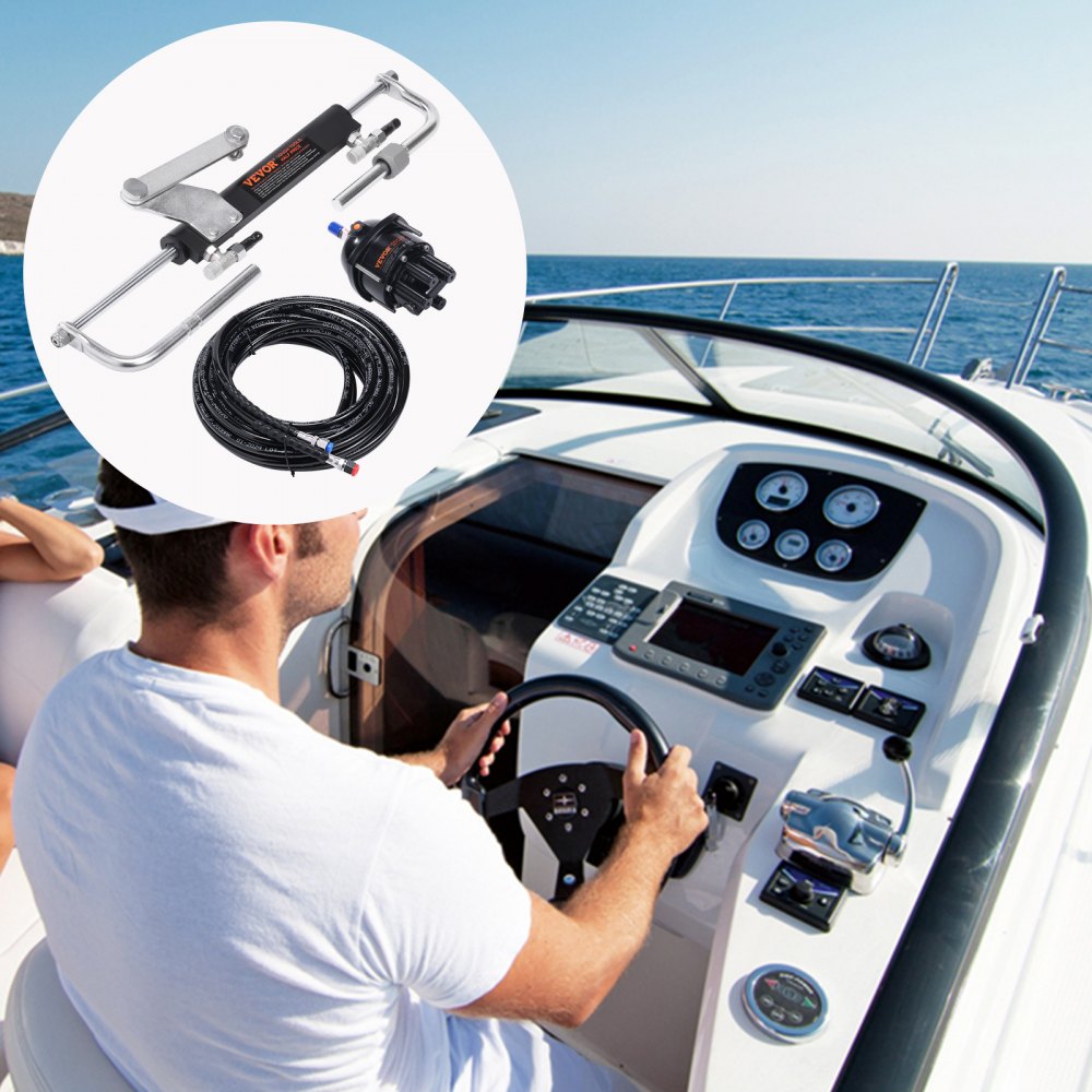 HSX-90HP - Effortless Hydraulic Steering Kit for Single-Engine Boats