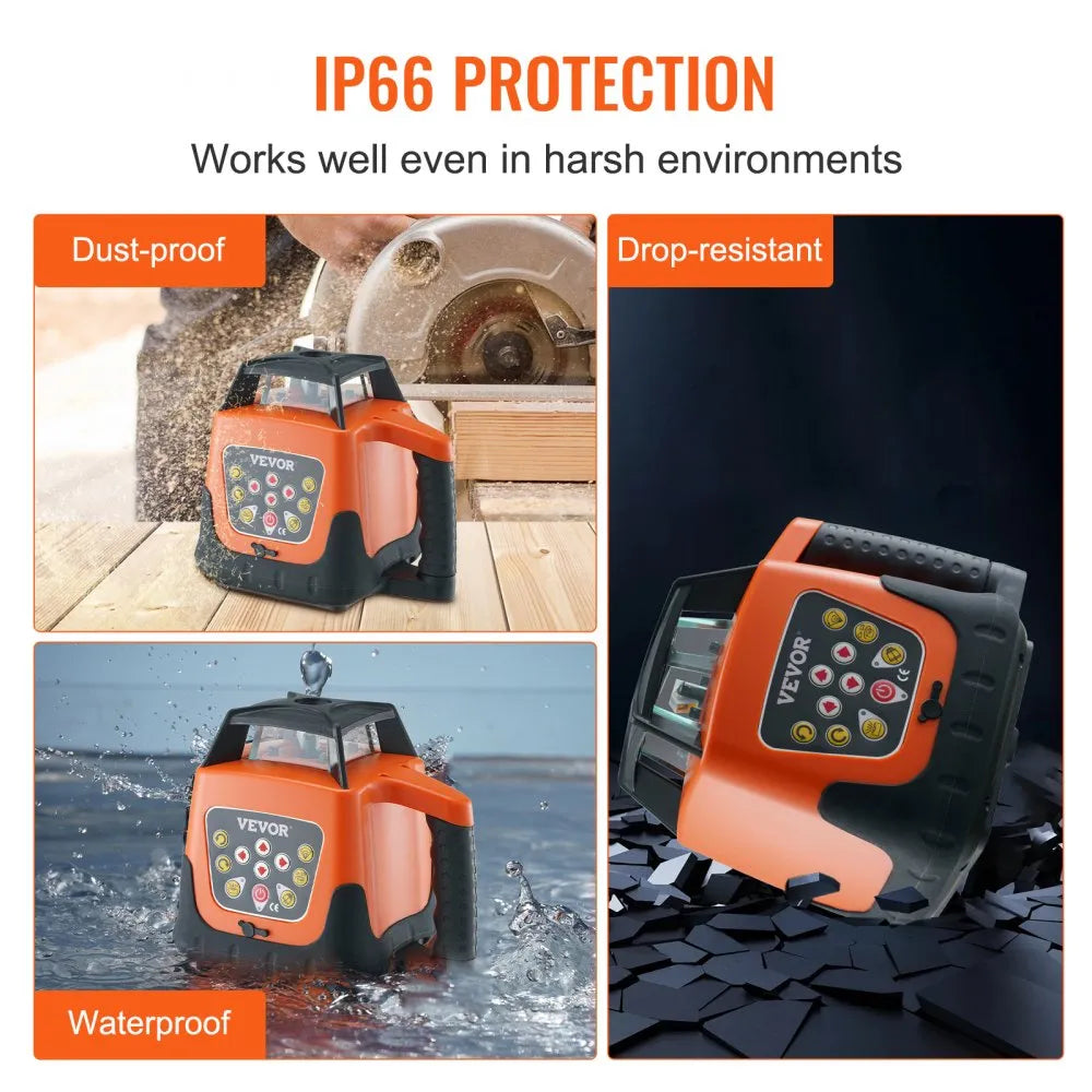203HR - 360° Self-Leveling Laser Level with Remote & Durability