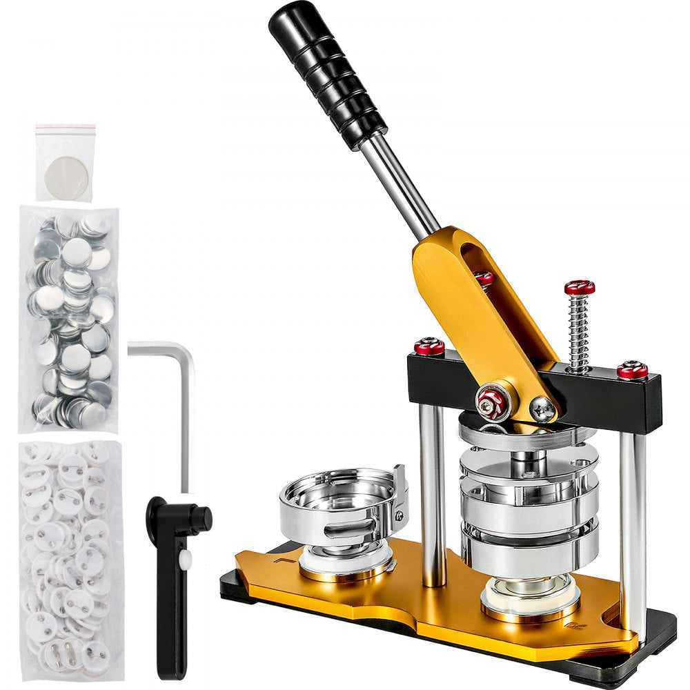 010646038525 - 3-Inch Button Maker Kit with 100 Badge Parts