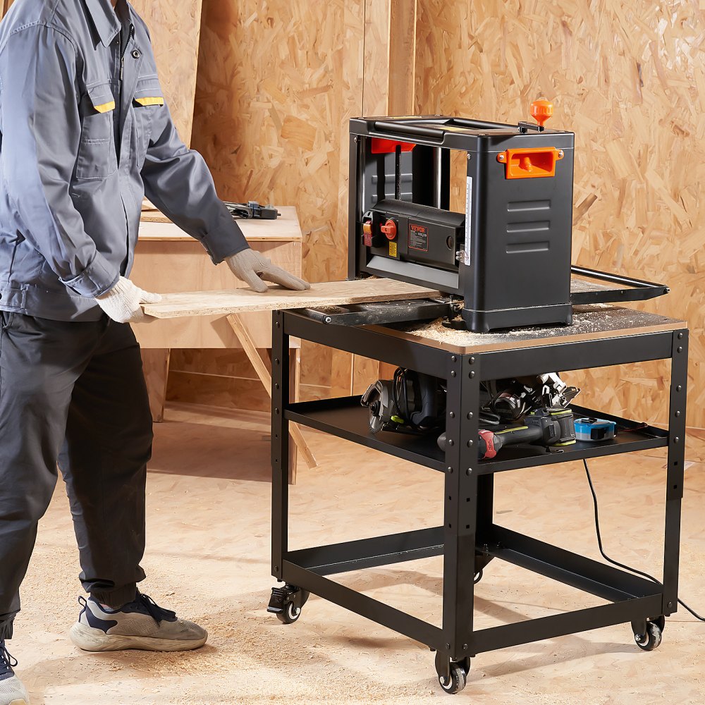 LCWB90 - Adjustable Height Planer Stand with Tool Storage & 100 lbs Capacity
