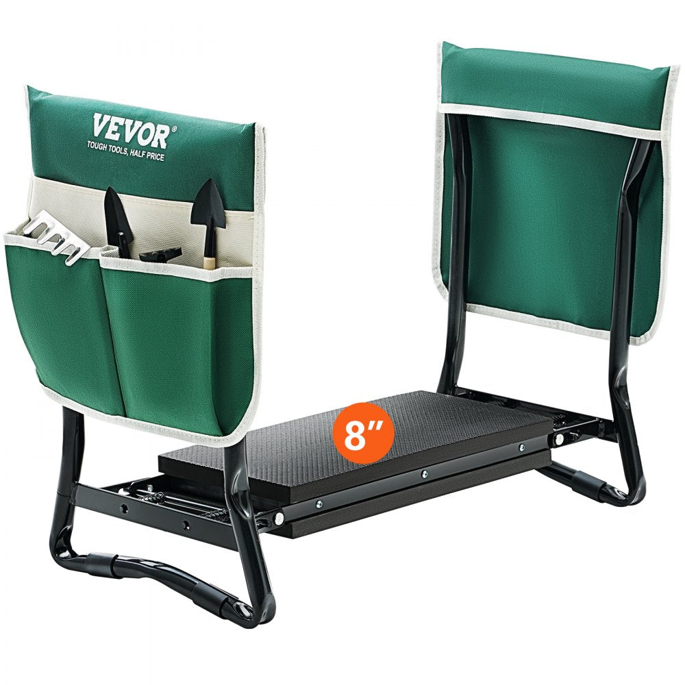 JK603 - Foldable Gardening Kneeler with 330 lbs Capacity & Tool Pouches