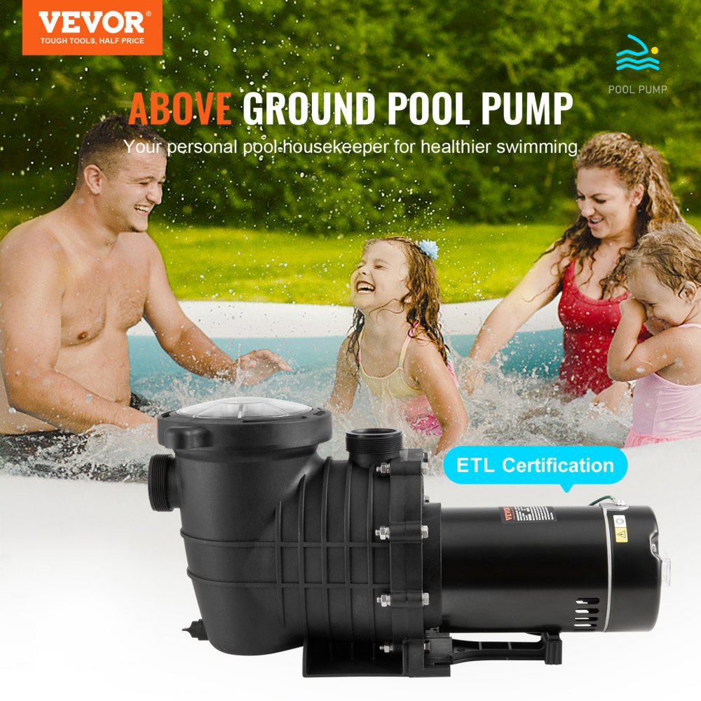 HBP750II - 80 GPM Above-Ground Pool Pump for Efficient Cleaning