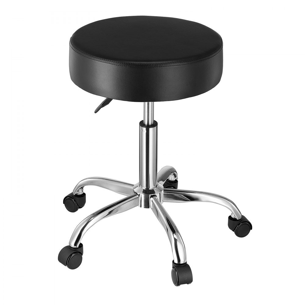 MST001-B - Adjustable VEVOR Rolling Stool, 450 lbs Capacity, 3.9" Cushion