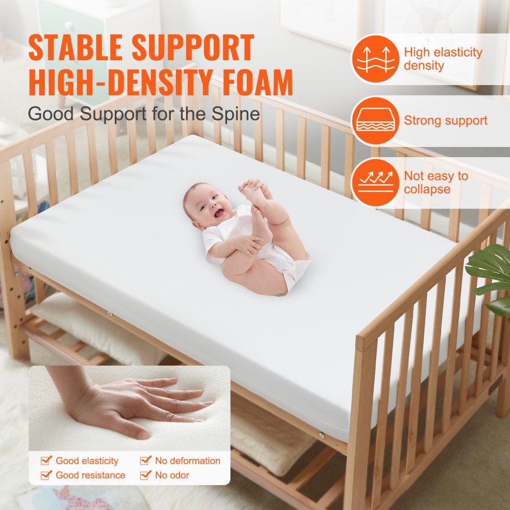 F2301148 - Dual-Sided 24x38 Crib Mattress with Cooling Gel Foam
