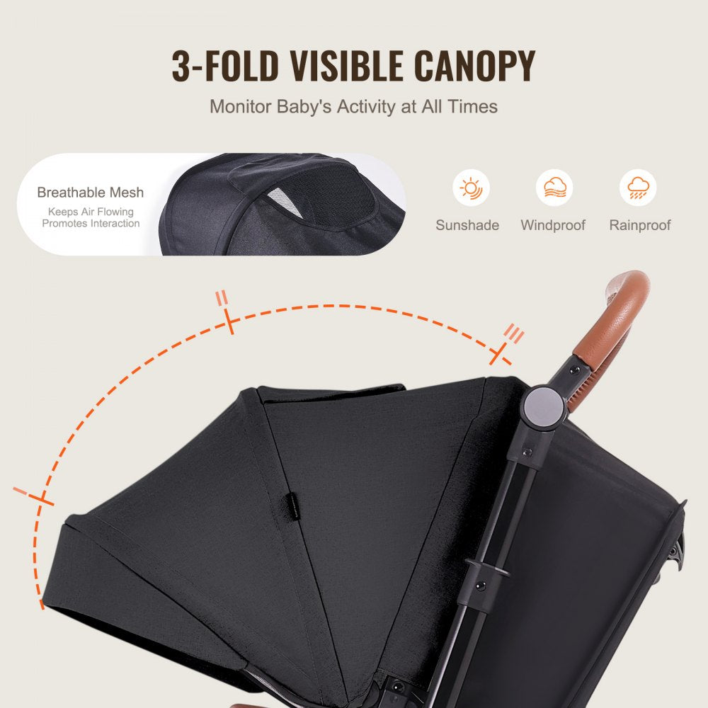 6800H - Lightweight Multi-Mode Baby Stroller & Bassinet Travel System