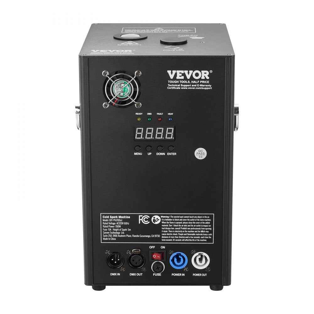 BJY-PHJ700u1 - 700W Cold Spark Machine, Adjustable 6.6-16.4ft Height