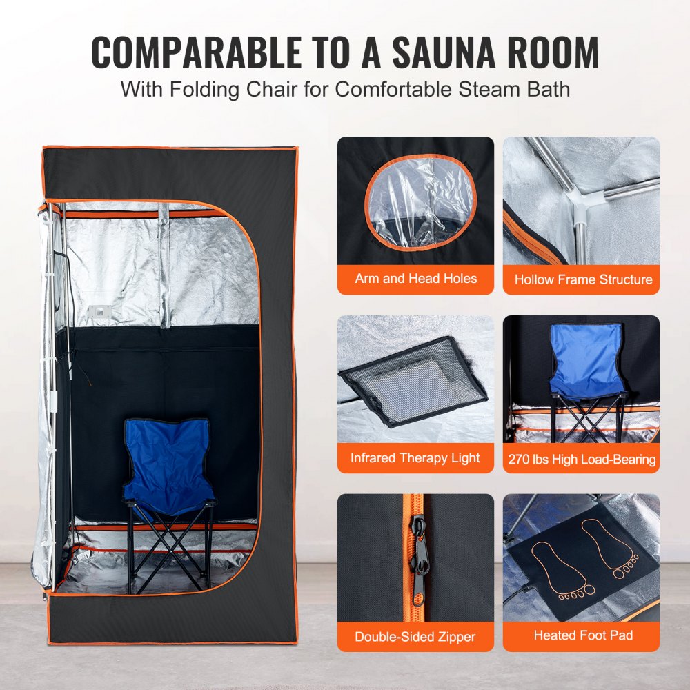ML-6065-U Portable Infrared Sauna Tent for Home Spa Experience