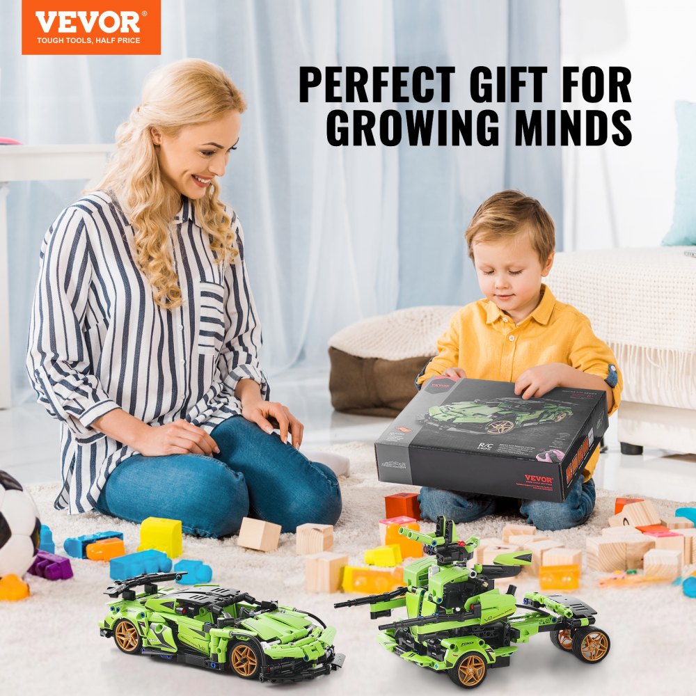 8042 - 461-Piece App-Controlled Car/Robot Building Kit for Kids