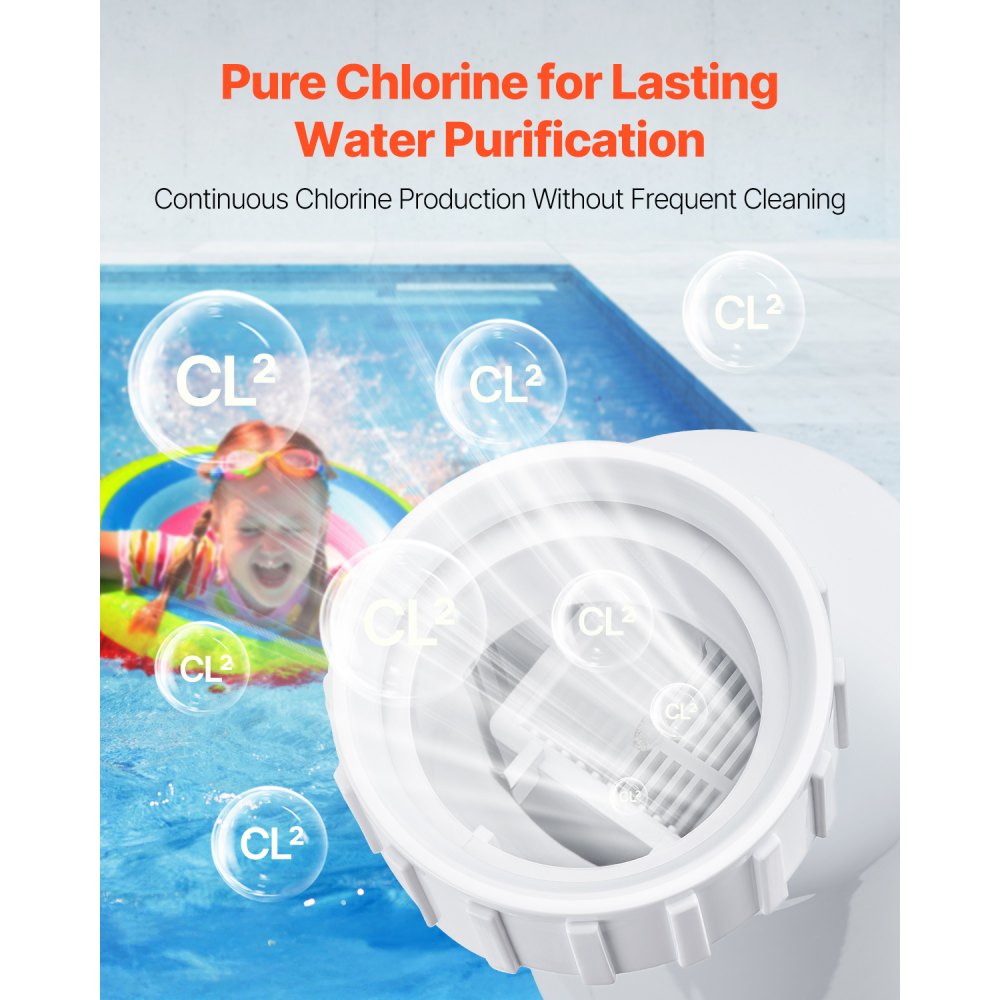 89420001 - Durable Salt Chlorinator for Pools up to 40,000 Gallons