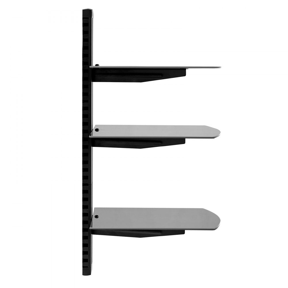 CS203 - Adjustable 3-Tier Wall-Mounted AV Stand with Cable Management