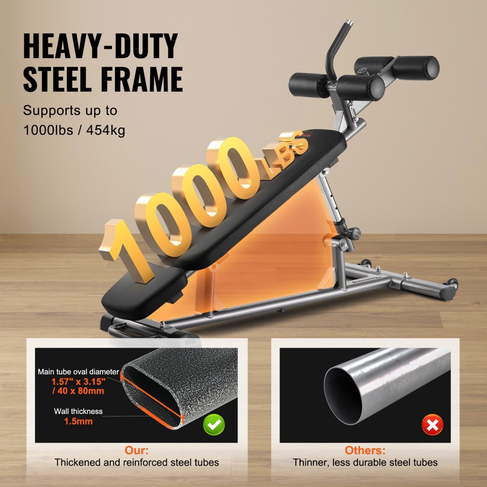 TL903 - Adjustable Fitness Bench for Home Workouts, Incline/Decline Design