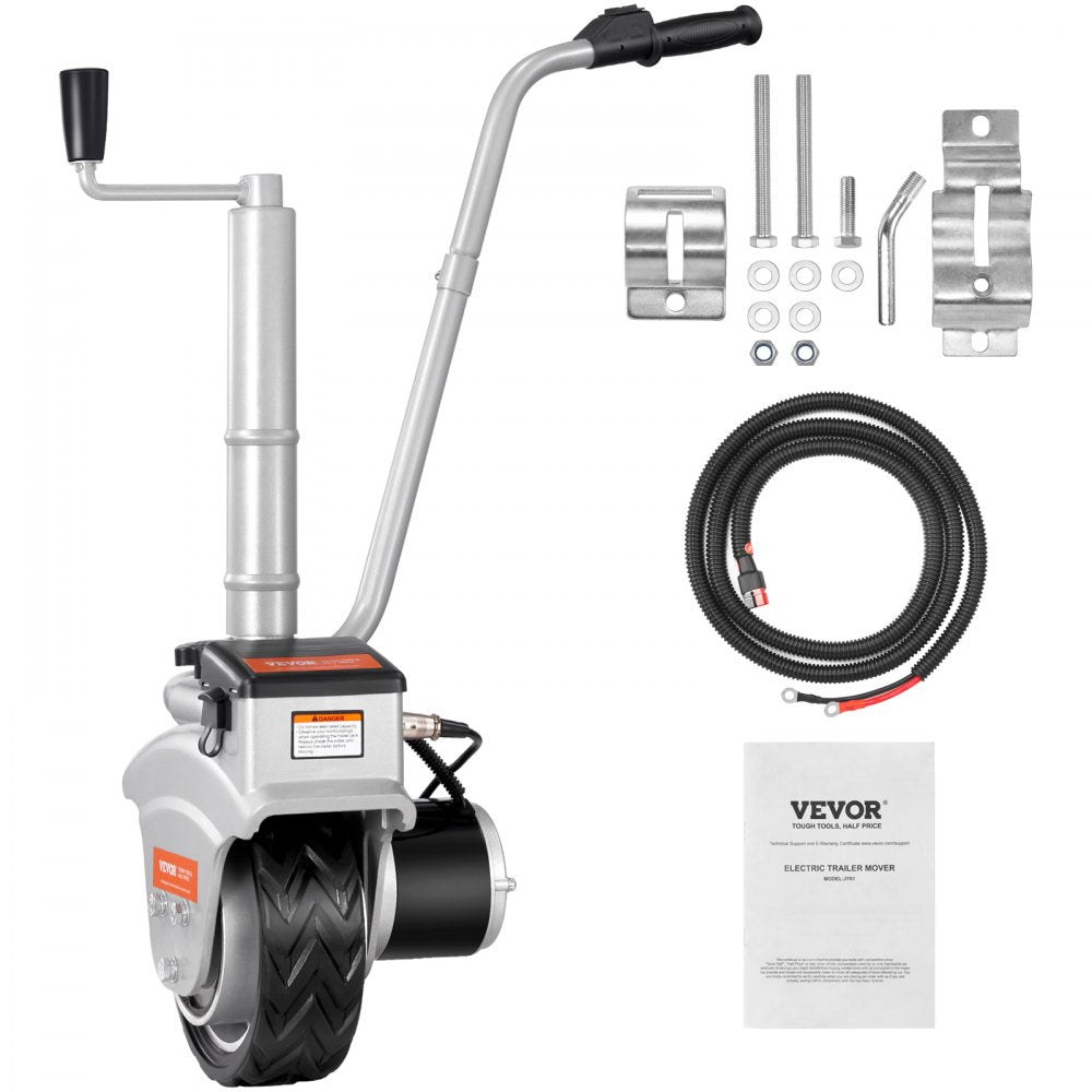 010914370195 - VEVOR 5000lb Electric Trailer Dolly with Adjustable Clamp