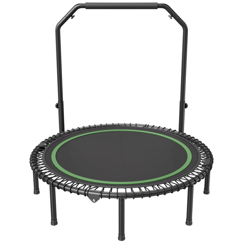 TX-B6232C-48in+C - 48" Foldable Mini Trampoline with Adjustable Handle for Low-Impact Workouts