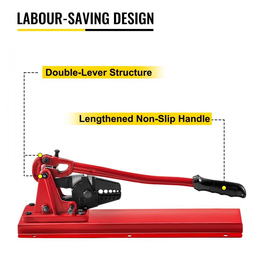 TD1002D - 24" Ergonomic Hand Swager & Cable Cutter Tool