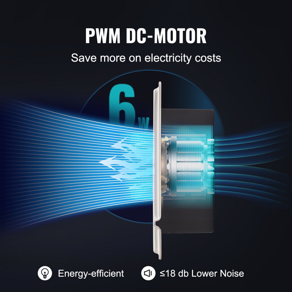BT-DF0610RCA - Quiet 6" x 10" Register Booster Fan, 100 CFM Airflow