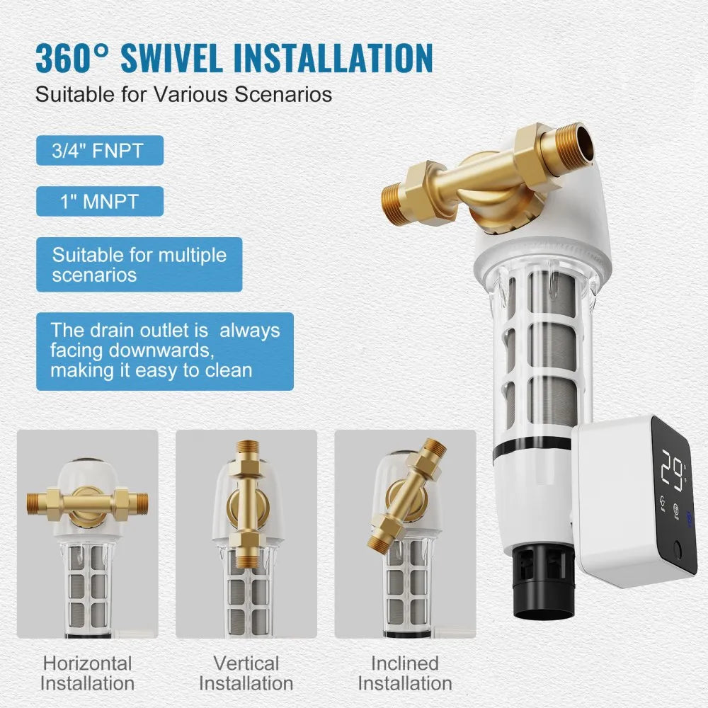 BSK-T4-F3-N - 40-Micron Spin Down Filter for Pure Well Water