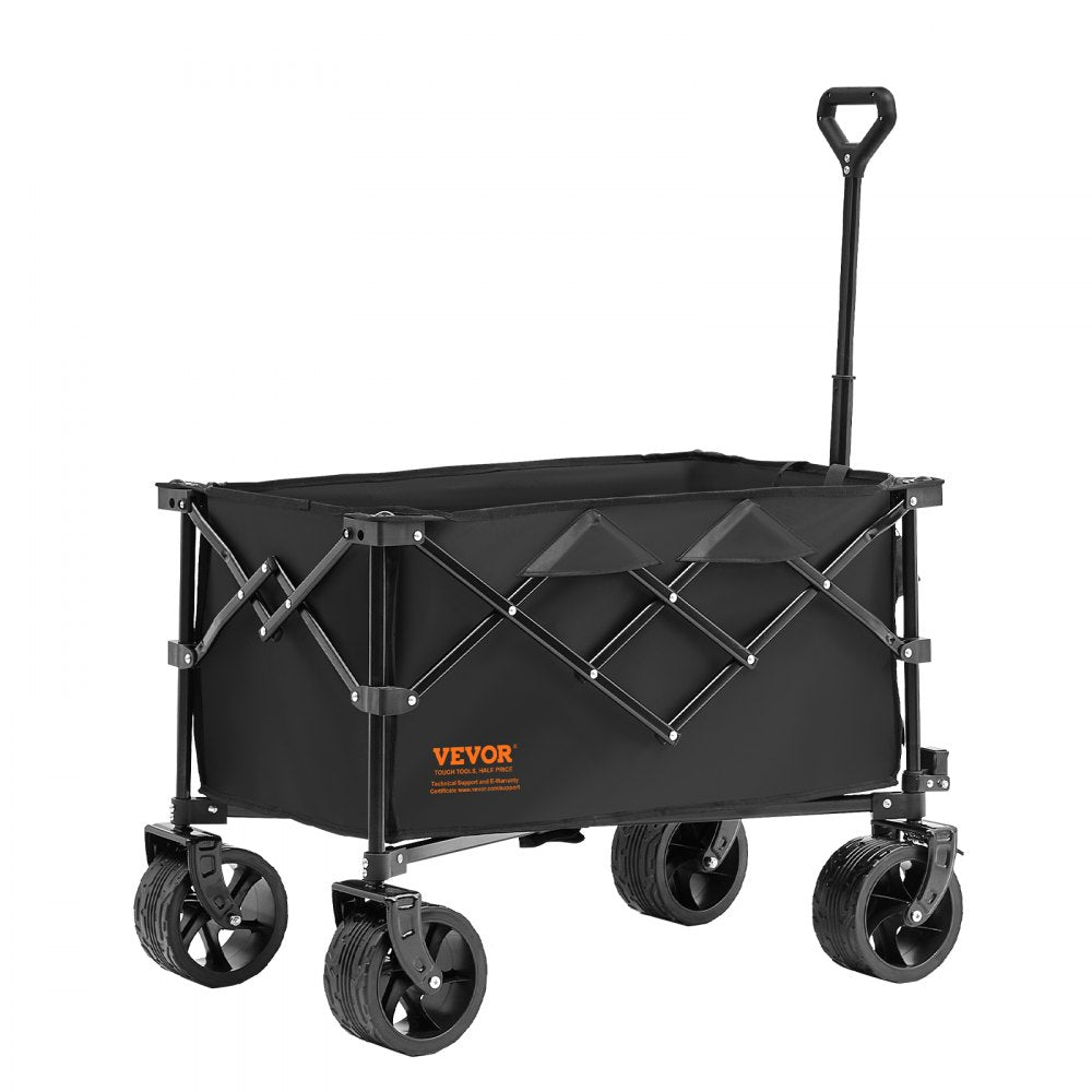 W9-2 - 330 lbs Capacity All-Terrain Folding Wagon for Beach & Garden