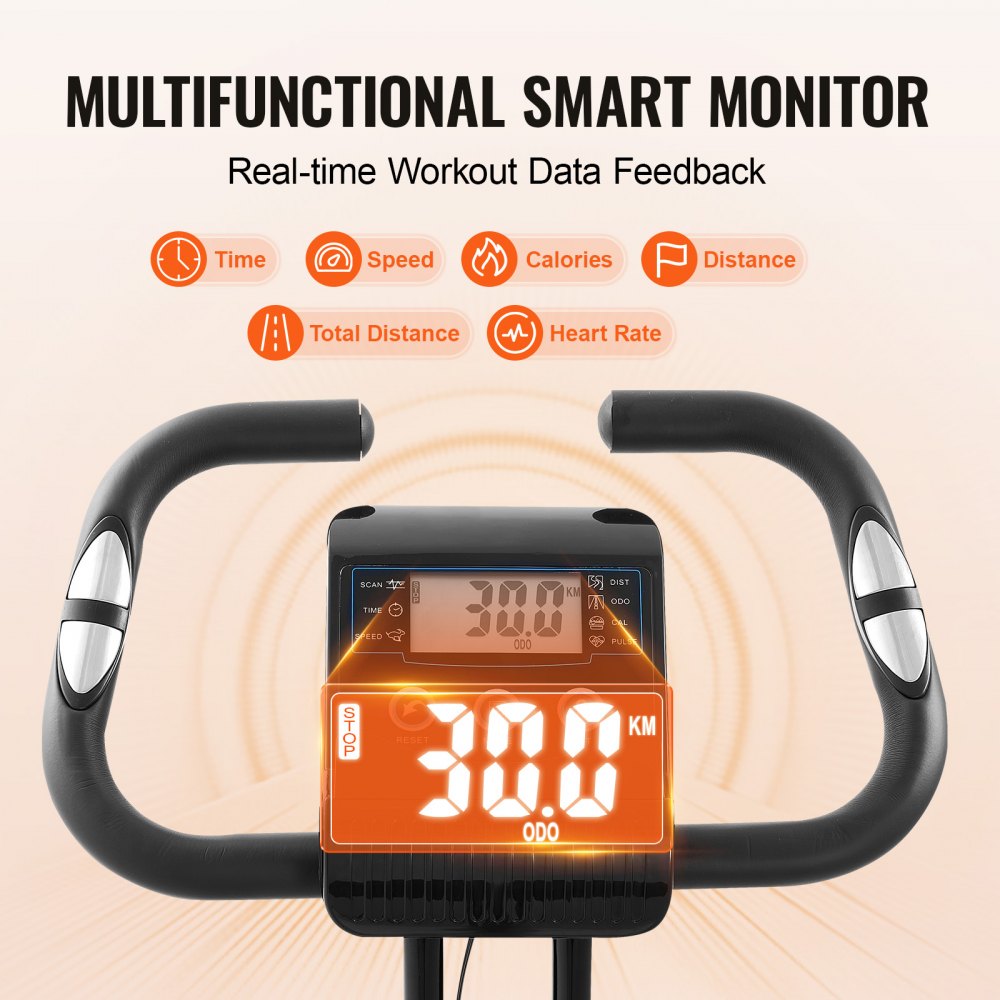 Y-B206 - 3-in-1 Folding Exercise Bike with Adjustable Resistance & Portability