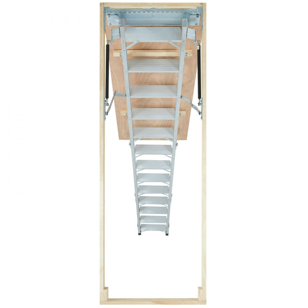 A7 - 22.5"x63" Foldable Attic Ladder, 350lb Capacity & Insulated Door