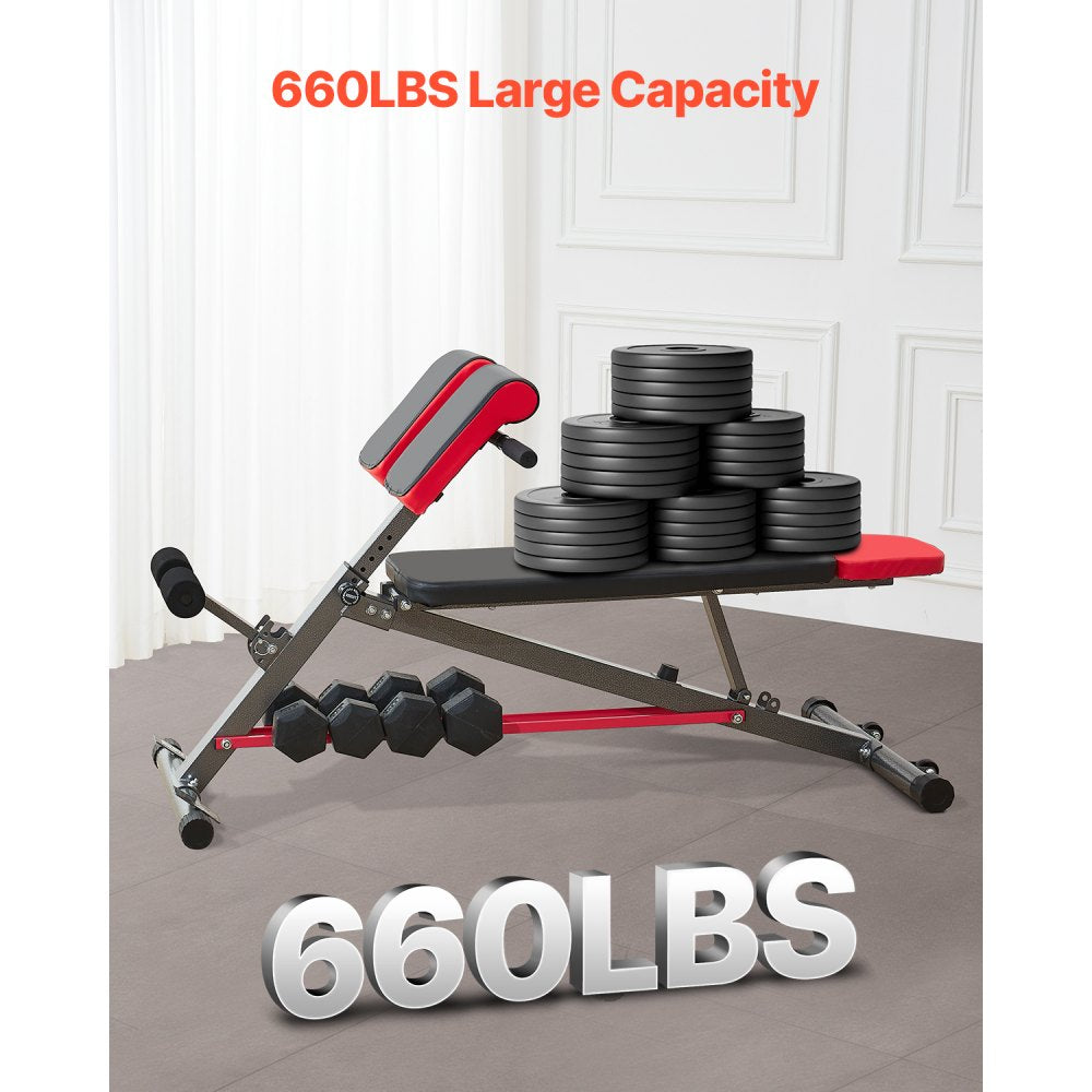 SJ1018 - High Capacity Hyperextension Bench for Full Body Workouts