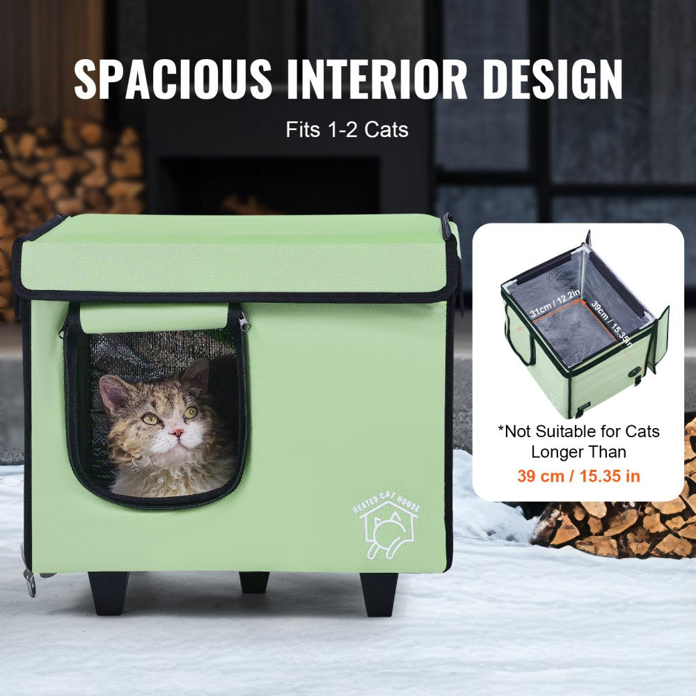 JUYI U7-M - Heated Cat Shelter with Over-Temperature Protection & Insulation