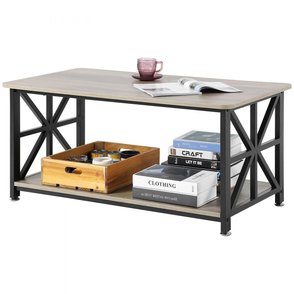 KLLT-07 - 40" Flip-Top Farmhouse Coffee Table with Ample Storage