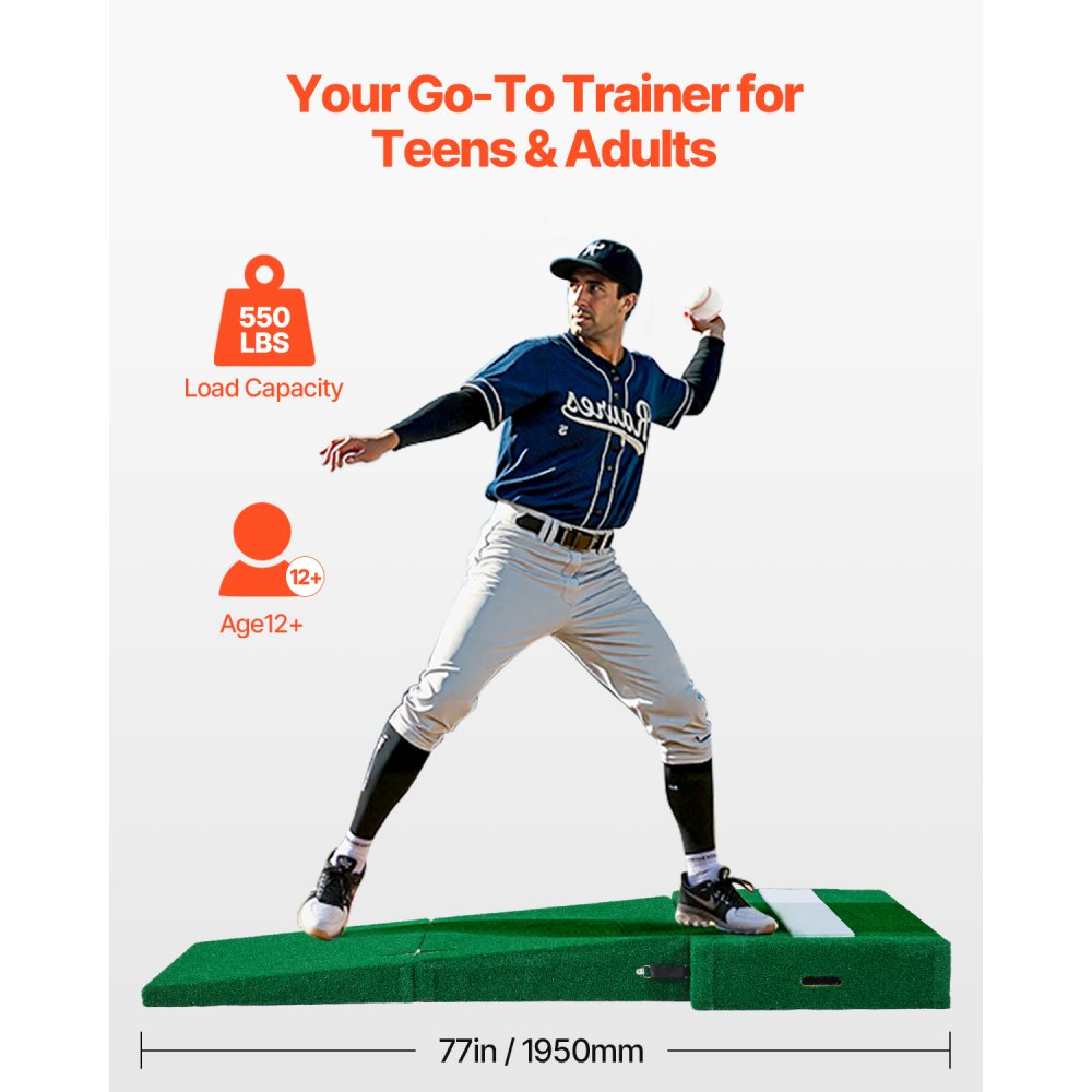 PGK-TU3 - Portable Pitching Mound for Backyard Baseball & Softball Training