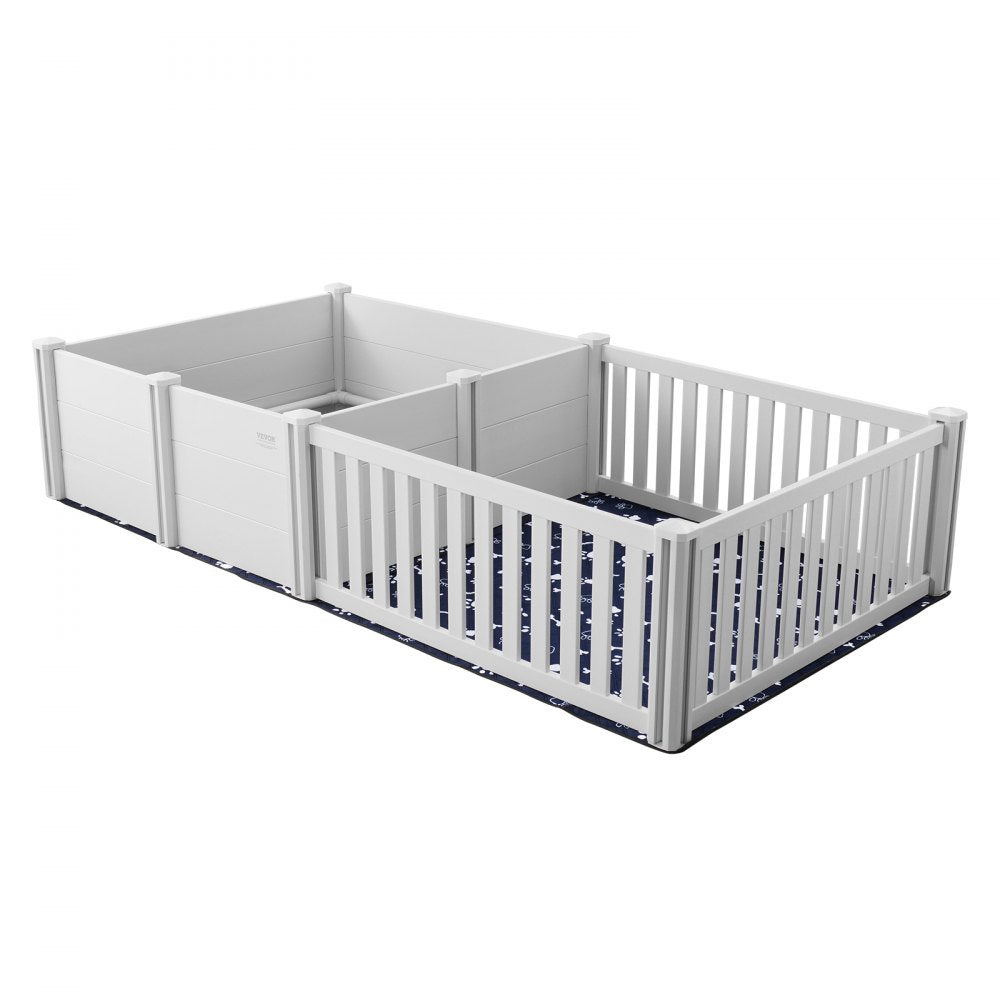 KH-CW05 - 93.3 x 48.4in PVC Dog Whelping Box with Rails and Care Kit