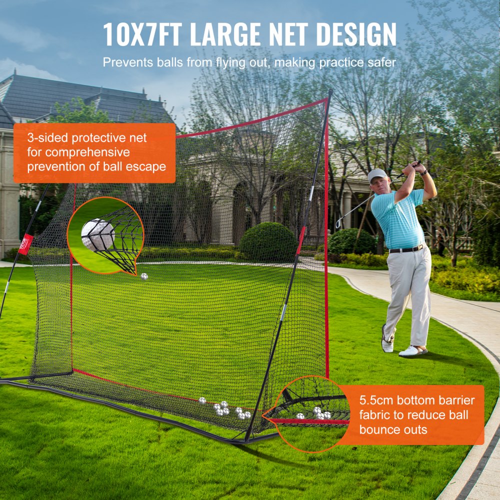 PDYGF002 - Durable 10.8x7ft Golf Practice Net for Skill Enhancement