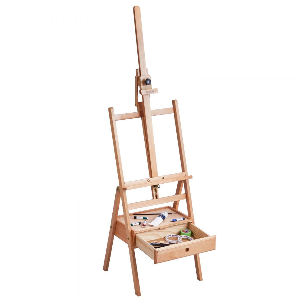 HJ-2A - Adjustable Beech Wood Easel for Canvases Up to 36 inches