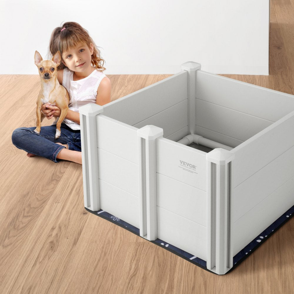 KH-CW03 - 28.3" Whelping Box with Rails and Washable Pee Pads for Dogs