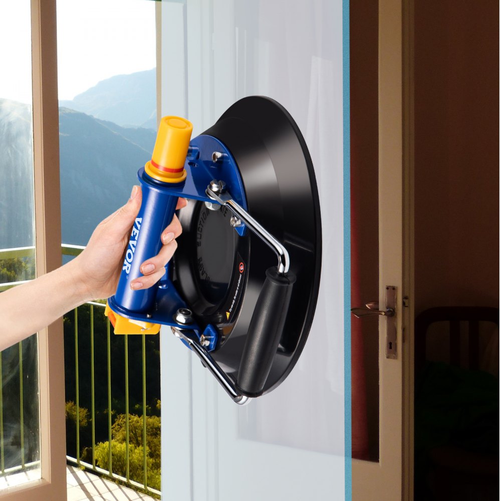VV-MLH-LM9 - 9'' Vacuum Suction Cup Glass Lifter for 385 lbs Capacity