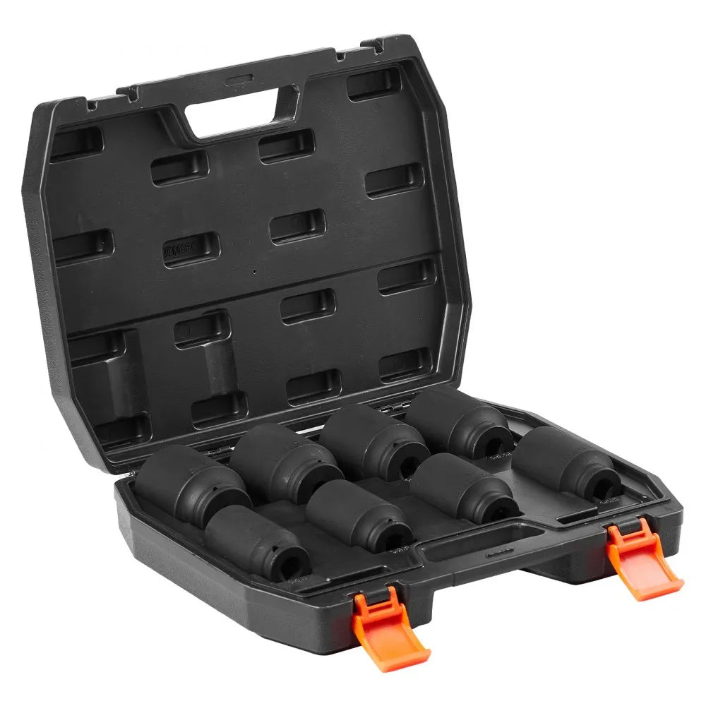 3/4ZTT6 - 8PCS VEVOR 6-Point Impact Socket Set for Axle Nuts